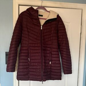Pajar Women's Deep Red Quilted Puffer Jacket